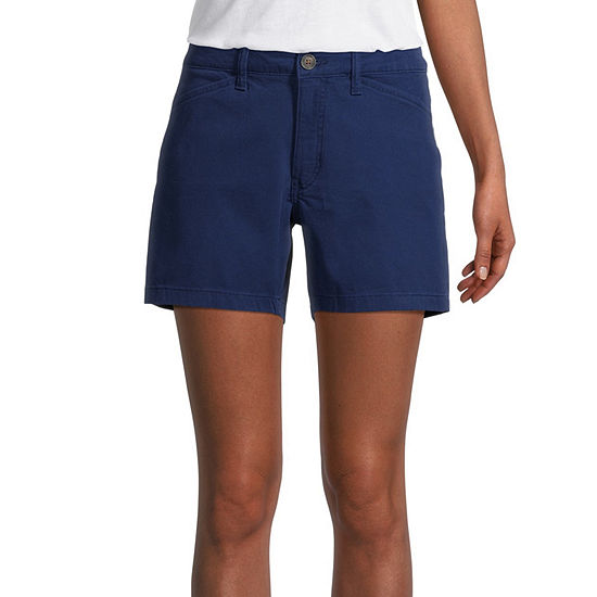 St. John's Bay Womens Mid Rise Chino Short - JCPenney
