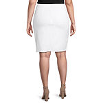 Liz Claiborne Womens Wrap Skirt-Plus