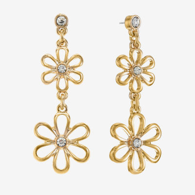 Liz Claiborne Flower Drop Earrings