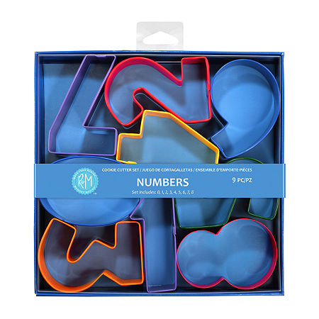 R&M International Llc Numbers 9-pc. Cookie Cutters, One Size, Multiple Colors