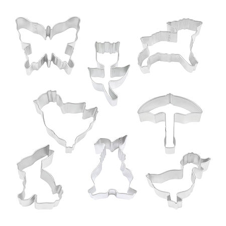 R&M International Llc Easter 8-pc. Cookie Cutters, One Size, Silver