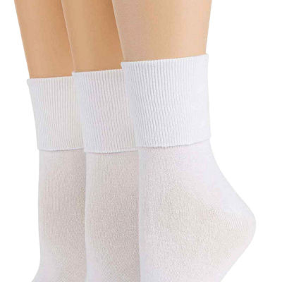 Mixit Mary Jane 3 Pair Turncuff Socks Womens