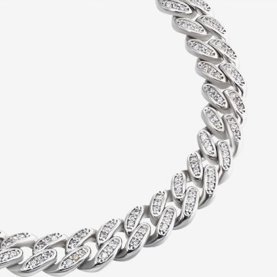 Sterling Silver Inch Solid Link Chain Bracelet