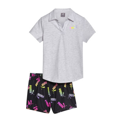 PUMA Big Girls 2-pc. Short Set