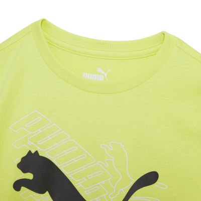 PUMA Big Unisex Crew Neck Short Sleeve Graphic T-Shirt