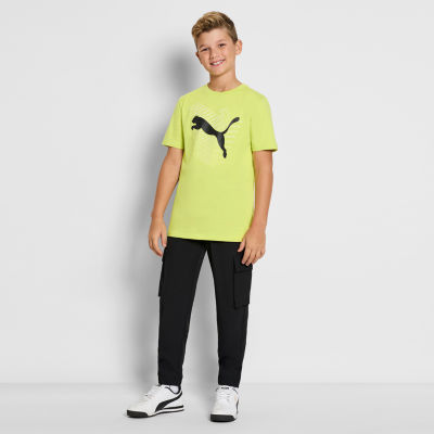 PUMA Big Boys Crew Neck Short Sleeve Graphic T-Shirt