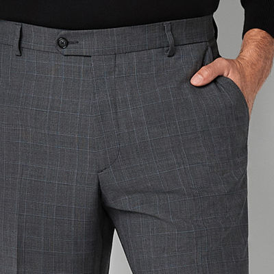Stafford Coolmax All Season Ecomade Mens Plaid Stretch Fabric Classic Fit Suit Pants