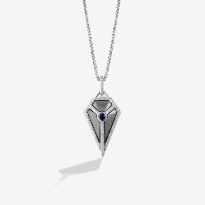 Star Wars Fine Jewelry Star Destroyer Womens 1/6 CT. T.W. Natural White Diamond Sterling Silver Star Wars Pendant Necklace