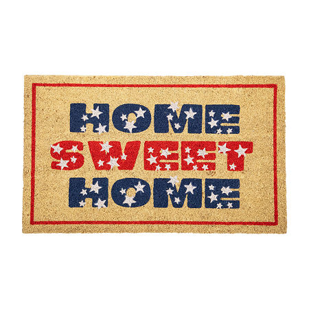 Northlight Home Sweet Home Coir Outdoor Indoor Rectangular Doormats, One Size, Blue