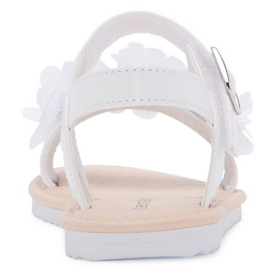 Christie & Jill Toddler Girls Lil Ava Slingback Strap Flat Sandals