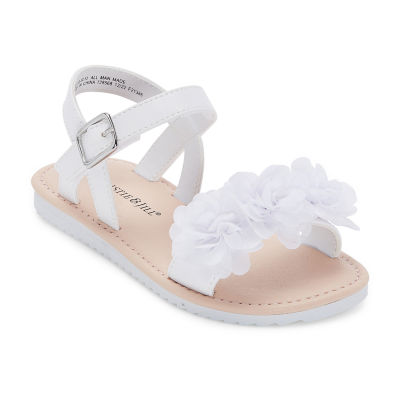 Christie & Jill Toddler Girls Lil Ava Slingback Strap Flat Sandals