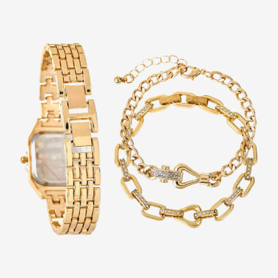 Womens Gold Tone Bracelet Watch A1956g-22-A27 - JCPenney