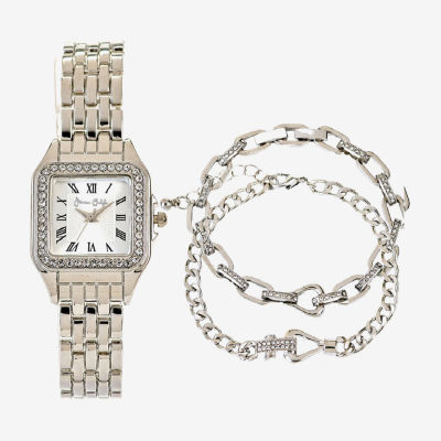 Womens Silver Tone Bracelet Watch A1956s-22-B28