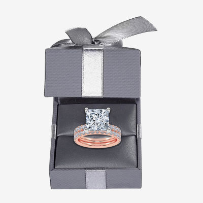 Signature By Modern Bride (G / Vs2-Si1) Womens CT. T.W. Lab Grown White Diamond 14K Rose Gold Side Stone Bridal Set