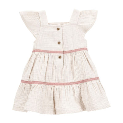 Carter's Baby Girls Short Sleeve Flutter A-Line Dress