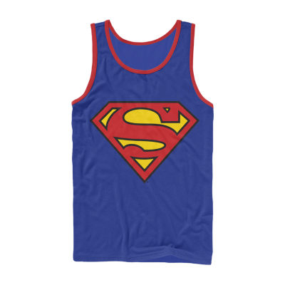 Mens Crew Neck Superman Tank Top