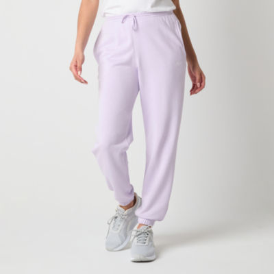 Reebok Womens French Terry Mid Rise Jogger Pant