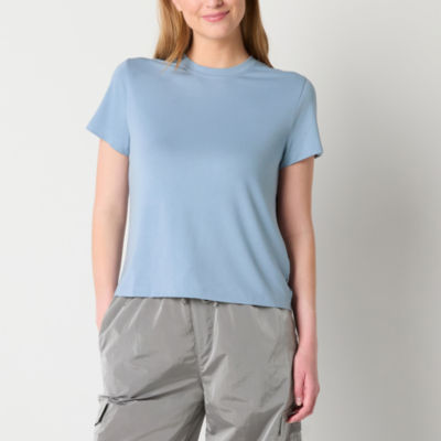 Reebok Womens Crew Neck Short Sleeve Active T-Shirt
