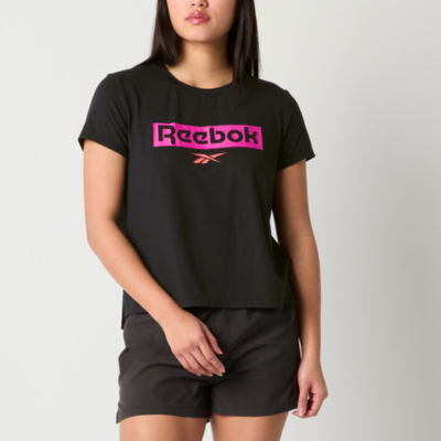 Reebok Womens Crew Neck Short Sleeve Active T-Shirt