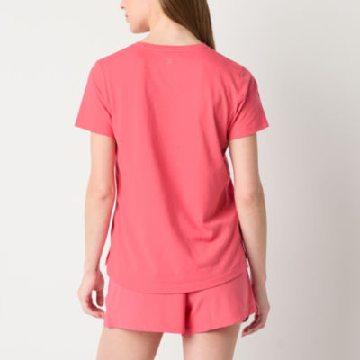Xersion Womens Cotton Crew Neck Short Sleeve T-Shirt