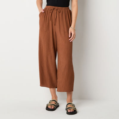 a.n.a Womens Straight Pull-On Pant
