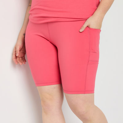 Xersion EverUltra Womens High Rise Quick Dry Plus 10 Inch Bike Short