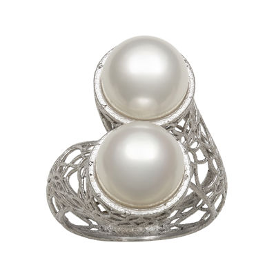 Cultured Freshwater Pearl Sterling Silver Ring