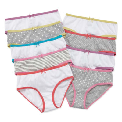 Maidenform Little & Big Kid Girls 9 Pack Brief Panty J1270