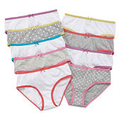 JCPenney Thereabouts Cotton Little & Big Girls 10 Pack Bikini Panty 20.00
