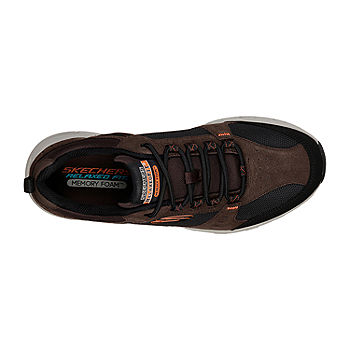 Skechers Relaxed Fit Oak Mens Walking Shoes, Color: Chocolate Brown - JCPenney