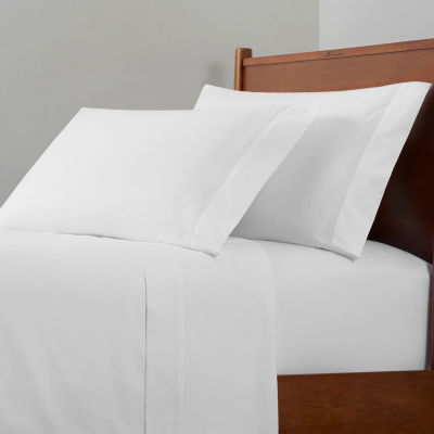 Fieldcrest 300 Thread Count Cotton Percale Sheet Set