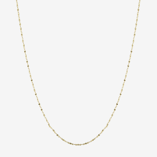 Silver Reflections 24K Gold Over Brass 18-24" Chain Necklace