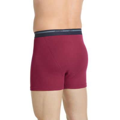 Jockey Cotton Mens 4 Pack Boxer Briefs