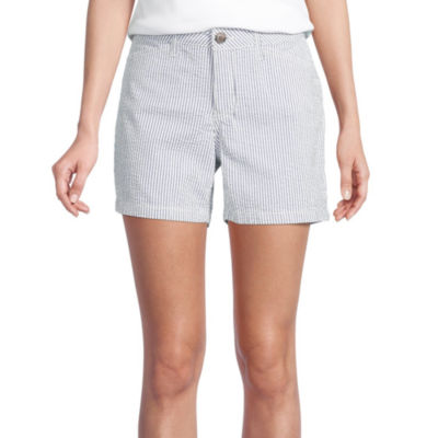 St. John's Bay Womens Mid Rise Chino Short