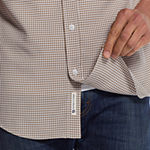 American Threads Mens Classic Fit Short Sleeve Plaid Button-Down Shirt