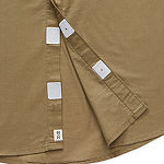 mutual weave Big and Tall Mens Adaptive Regular Fit Short Sleeve Button-Down Shirt