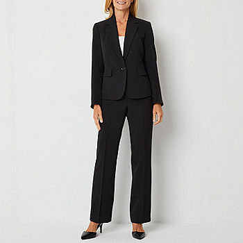 Le Suit 2-pc. Knee Length Skirt Suit-Petite, Color: Navy - JCPenney