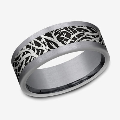 Mens 8MM Tantalum Wedding Band