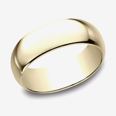 8MM 10K Gold Wedding Band