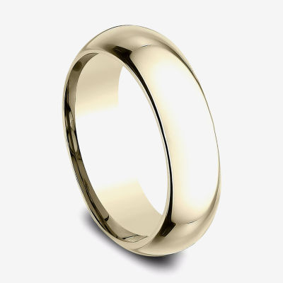 Mens gold comfort fit 2024 wedding bands