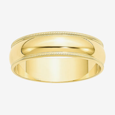 6MM 10K Gold Wedding Band