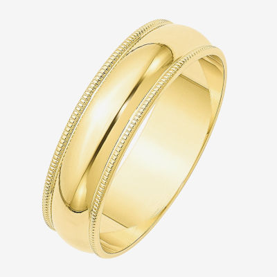 6MM 10K Gold Wedding Band