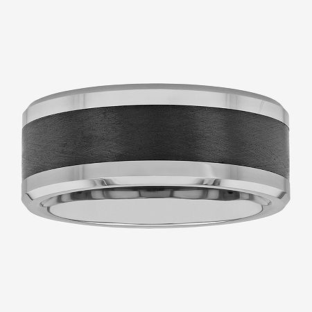 Mens 9M Tungsten Wedding Band, 8