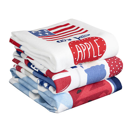 Ritz Americana Picnic Set 3-pc. Kitchen Towels, One Size, Multiple Colors