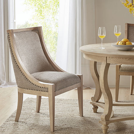 Martha Stewart Elmcrest Upholstered Dining Chair, One Size, Beige