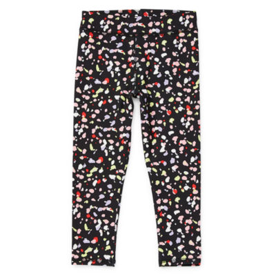 Okie Dokie Black Knit Leggings - Toddler Girls 2t-5t-JCPenney