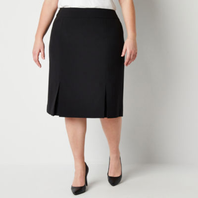 Black Label by Evan-Picone Womens Suit Skirt-Plus, Color: Black - JCPenney