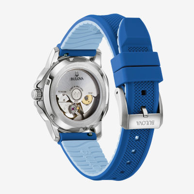 Bulova Womens Automatic Blue Strap Watch 96l324
