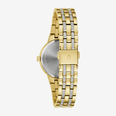 Bulova Phantom Womens Gold Tone Stainless Steel Bracelet Watch 97l176