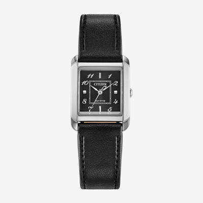 Citizen Dress/Classic Womens Black Leather Strap Watch Ew5600-01e